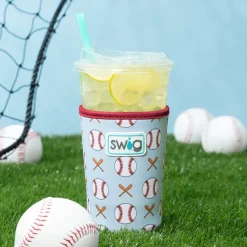 Swig Life Drink Coolies New Sizes!|Home Run^Home Run Medium Iced Cup Coolie