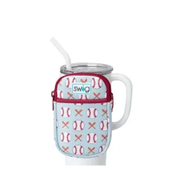 Swig Life Travel Mugs|Drinking Buddies^Home Run Mega Mug Pouch