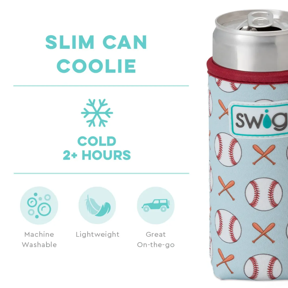 Swig Life Drink Coolies New Sizes!|Home Run^Home Run Slim Can Coolie -