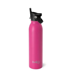 Swig Life Water Bottles|Solids^Hot Pink Flip + Sip Water Bottle (20oz) -