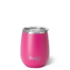 Swig Life Wine + Cocktails|Solids^Hot Pink Stemless Wine 14oz