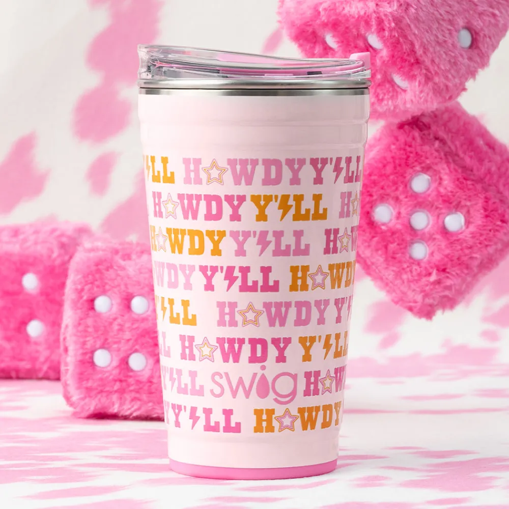 Swig Life Tumblers New Sizes!|Howdy Y'All^Howdy Y'all Party Cup 24oz