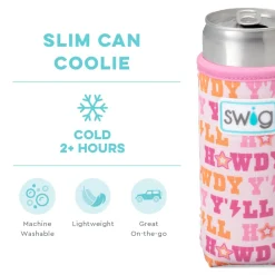 Swig Life Drink Coolies New Sizes!|Howdy Y'All^Howdy Y'all Slim Can Coolie