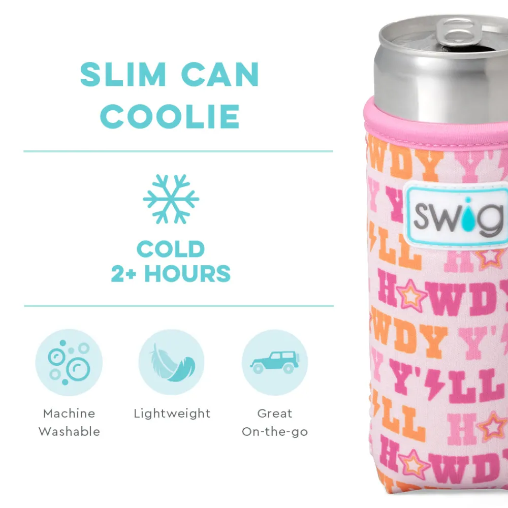 Swig Life Drink Coolies New Sizes!|Howdy Y'All^Howdy Y'all Slim Can Coolie