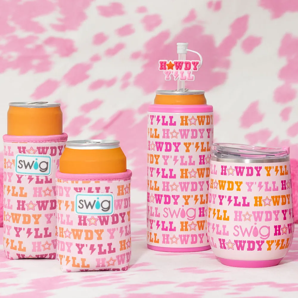 Swig Life Drink Coolies New Sizes!|Howdy Y'All^Howdy Y'all Slim Can Coolie