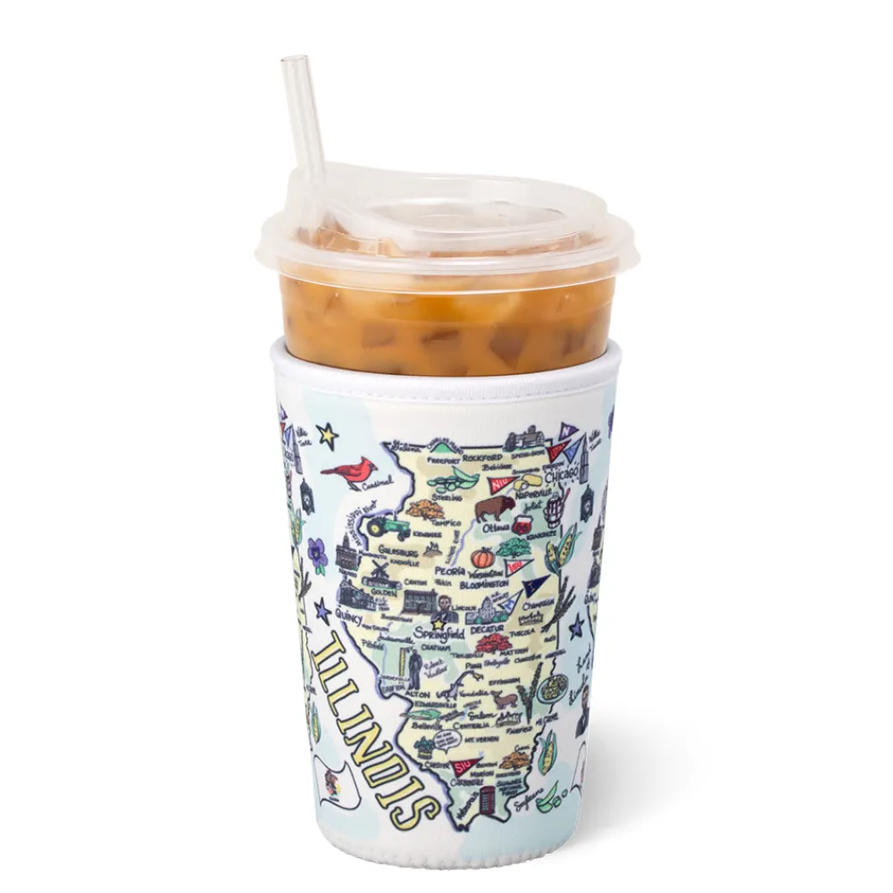 Swig Life Drink Coolies New Sizes!^Illinois Medium Iced Cup Coolie