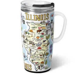Swig Life Travel Mugs^Illinois Travel Mug 22oz