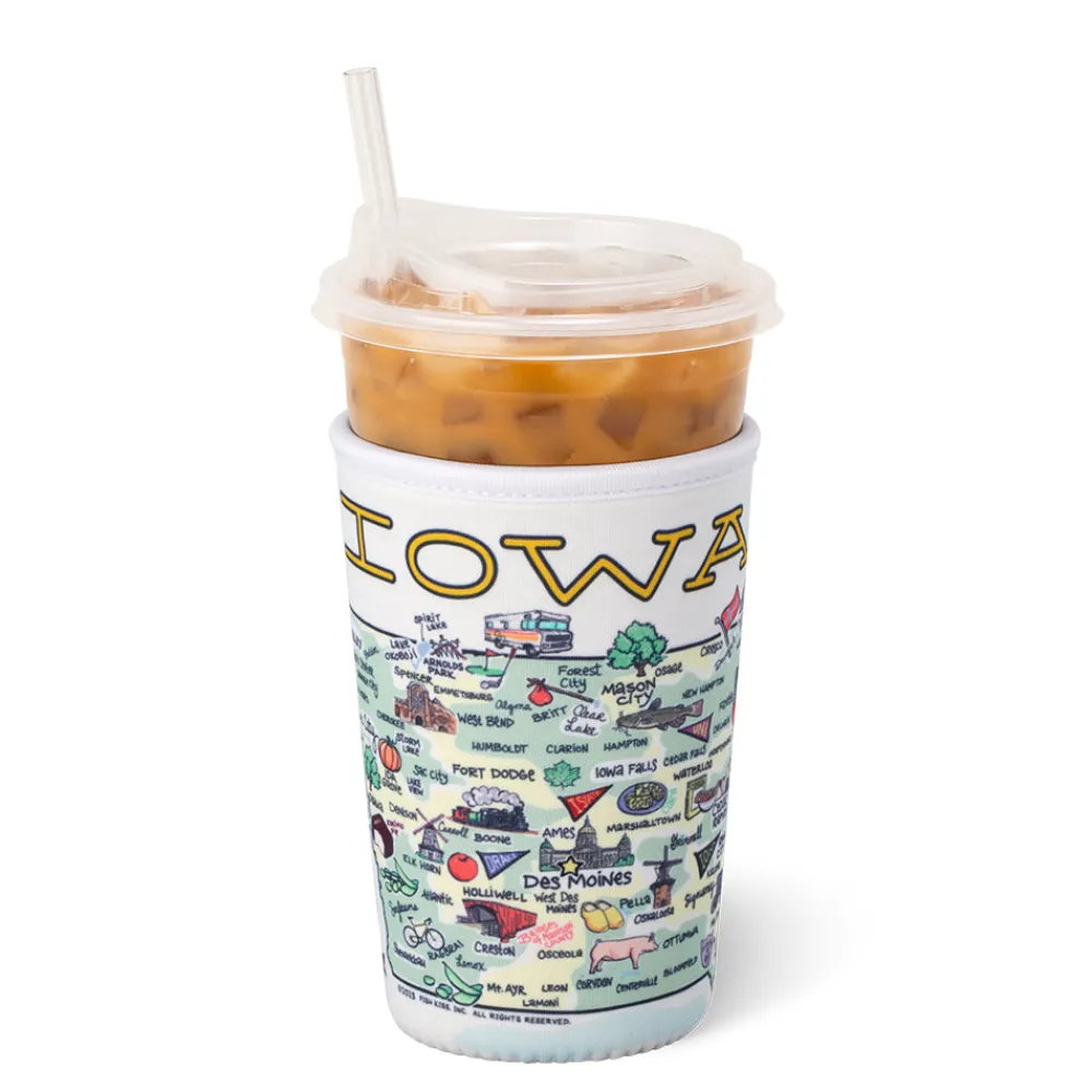 Swig Life Drink Coolies New Sizes!^Iowa Medium Iced Cup Coolie