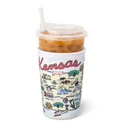 Swig Life Drink Coolies New Sizes!^Kansas Medium Iced Cup Coolie