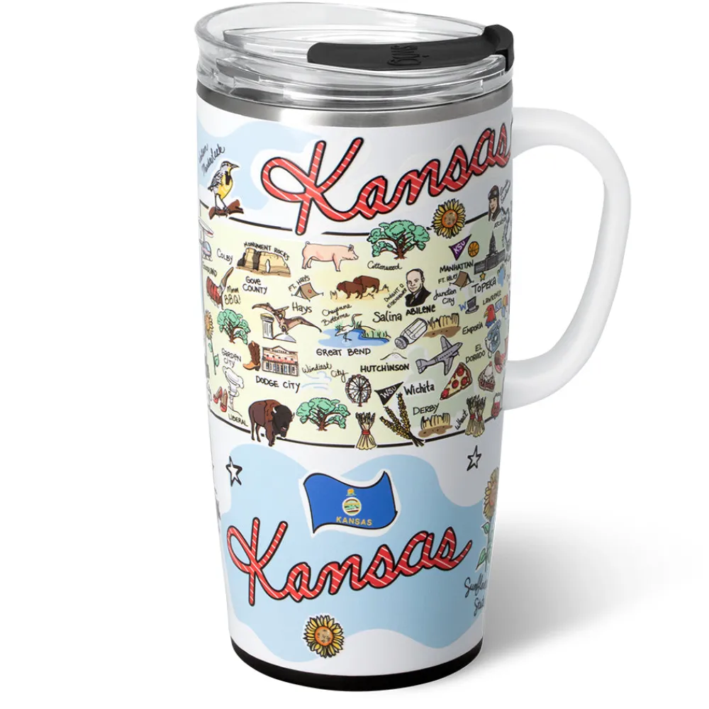 Swig Life Travel Mugs^Kansas Travel Mug 22oz