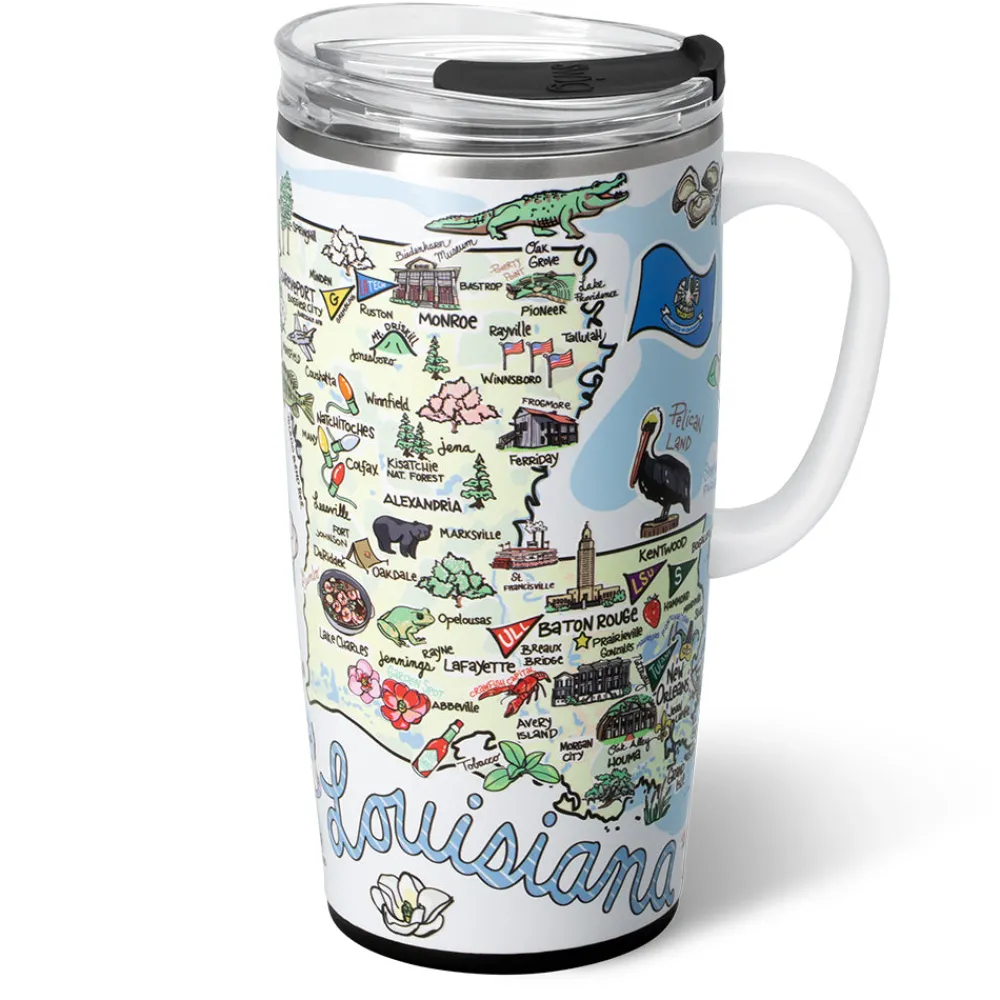 Swig Life Travel Mugs^Louisiana Travel Mug 22oz