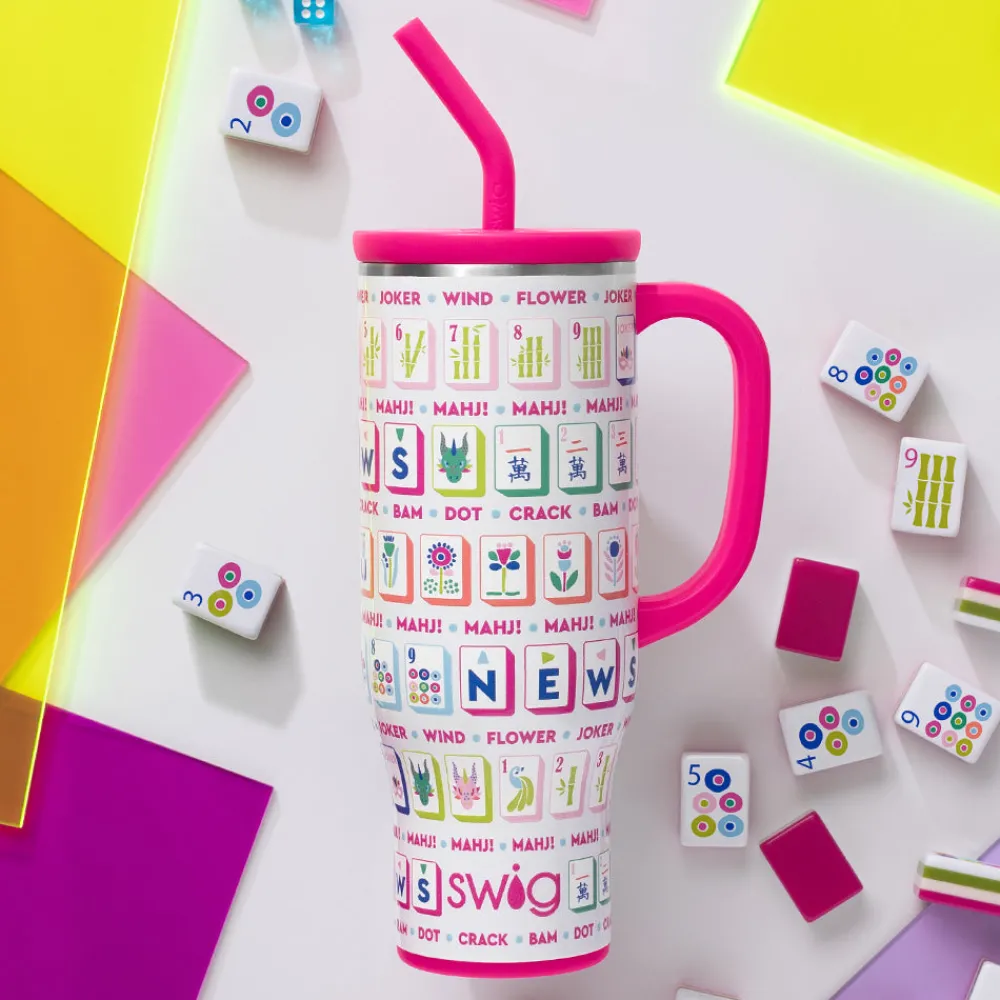 Swig Life Tumblers New Sizes!|Travel Mugs^Mahjong Mega Mug 30oz