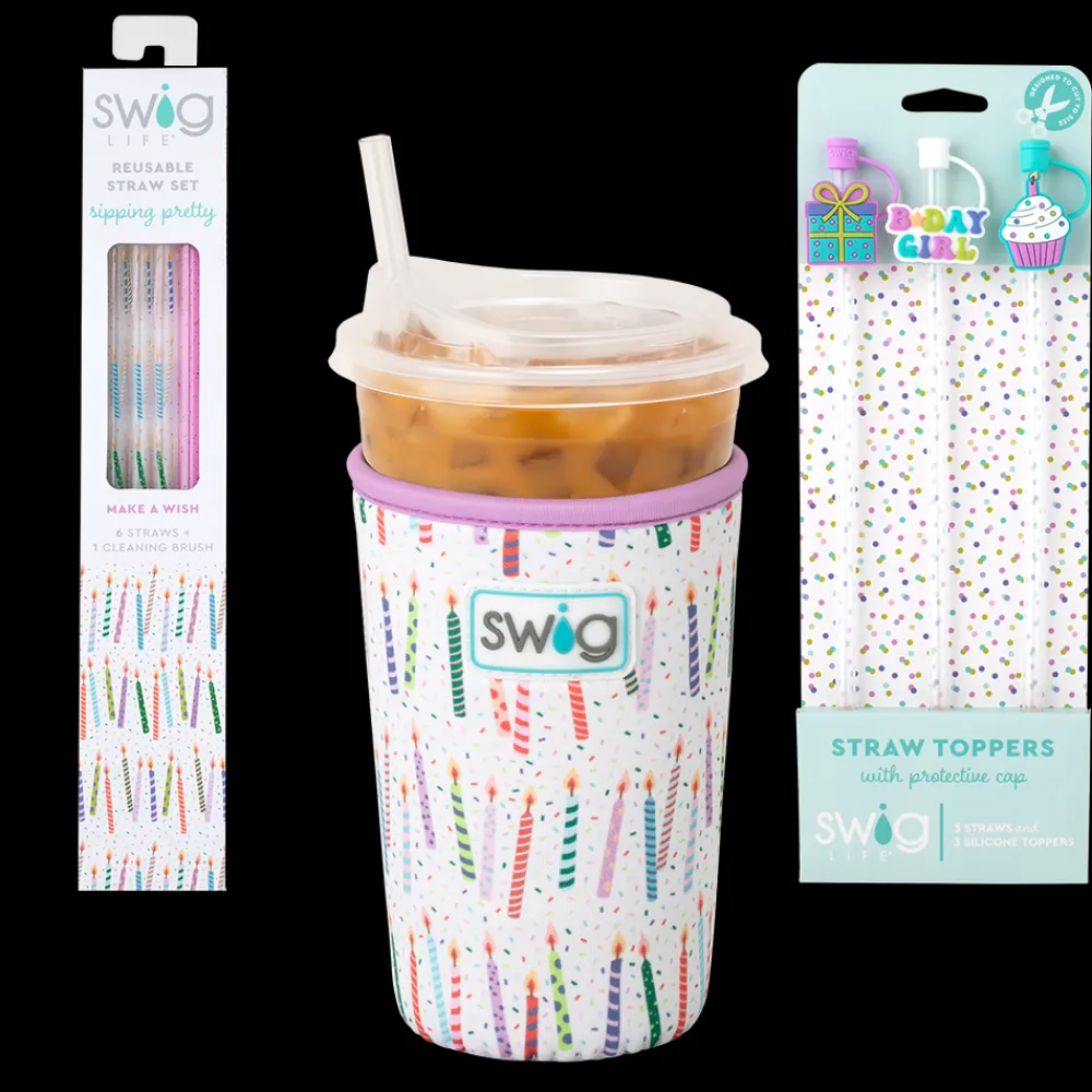 Swig Life Drink Coolies New Sizes!|Make A Wish^Make a Wish Accessory Bundle