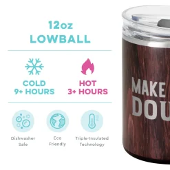 Swig Life Wine + Cocktails|Tumblers New Sizes!^Make Mine a Double 12oz Lowball Tumbler -