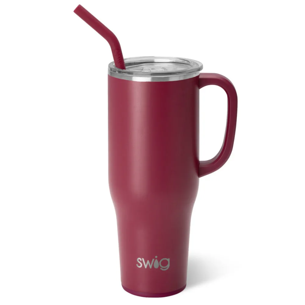 Swig Life Tumblers New Sizes!|Travel Mugs^Maroon Mega Mug 40oz