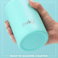 Swig Life Wine + Cocktails|Solids^Matte Black 12oz Can + Bottle Cooler -