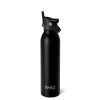 Swig Life Water Bottles|Solids^Matte Black 20oz Flip + Sip Water Bottle -