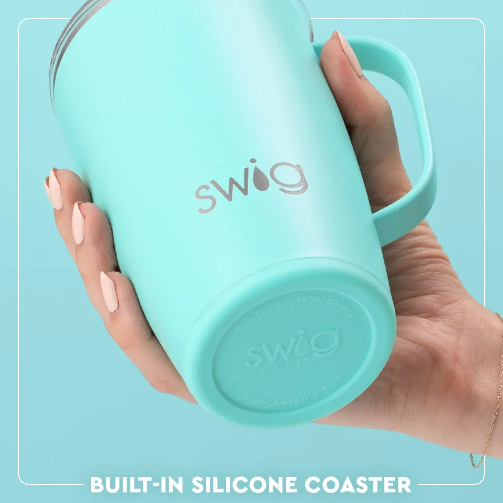 Swig Life Solids^Matte Navy Travel Mug & Wine Cup Set -