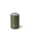 Swig Life Wine + Cocktails|Solids^Matte Olive Green 12oz Insulated Can + Bottle Cooler -