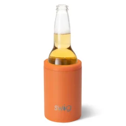 Swig Life Wine + Cocktails|Solids^Matte Orange 12oz Insulated Can + Bottle Cooler -