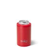 Swig Life Wine + Cocktails|Solids^Matte Red 12oz Insulated Can + Bottle Cooler -