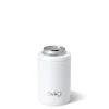 Swig Life Wine + Cocktails|Solids^Matte White 12oz Insulated Can + Bottle Cooler -