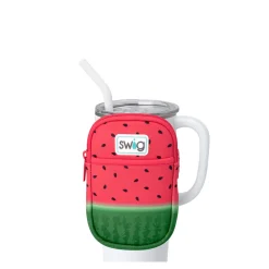 Swig Life Travel Mugs|Drinking Buddies^Melon Slice Mega Mug Pouch