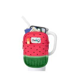 Swig Life Travel Mugs|Drinking Buddies^Melon Slice Mega Mug Pouch