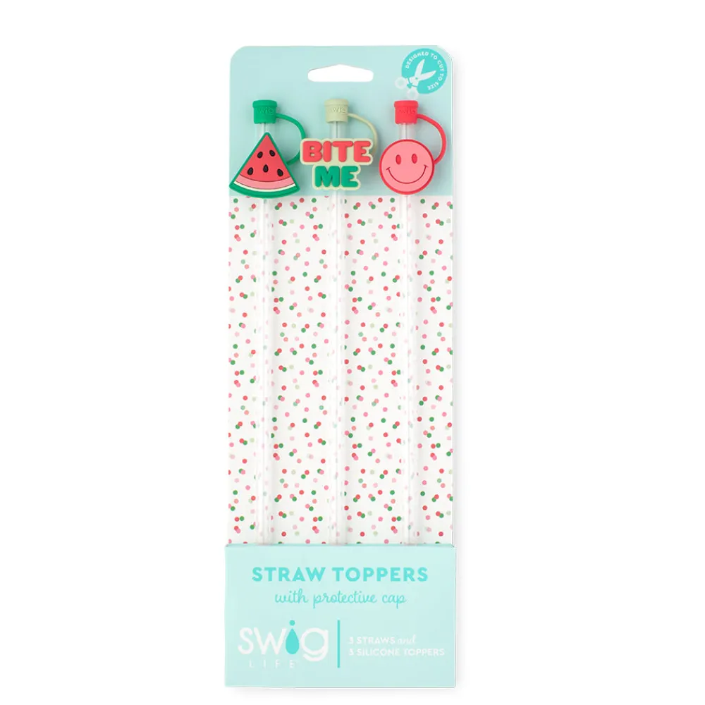 Swig Life Lids, Straws + More|Melon Slice^Melon Slice Straw Topper Set