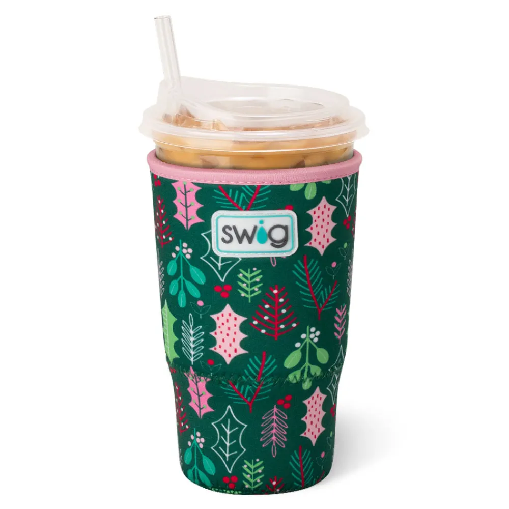 Swig Life Drink Coolies New Sizes!|Merry Mistletoe^Merry Mistletoe Large Iced Cup Coolie