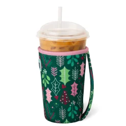 Swig Life Drink Coolies New Sizes!|Merry Mistletoe^Merry Mistletoe Medium Iced Cup Coolie