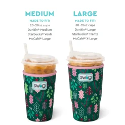 Swig Life Drink Coolies New Sizes!|Merry Mistletoe^Merry Mistletoe Medium Iced Cup Coolie
