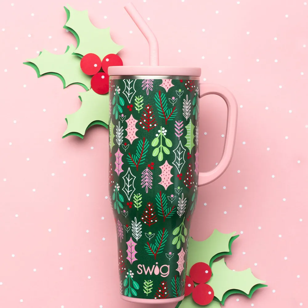 Swig Life Tumblers New Sizes!|Travel Mugs^Merry Mistletoe Mega Mug 40oz