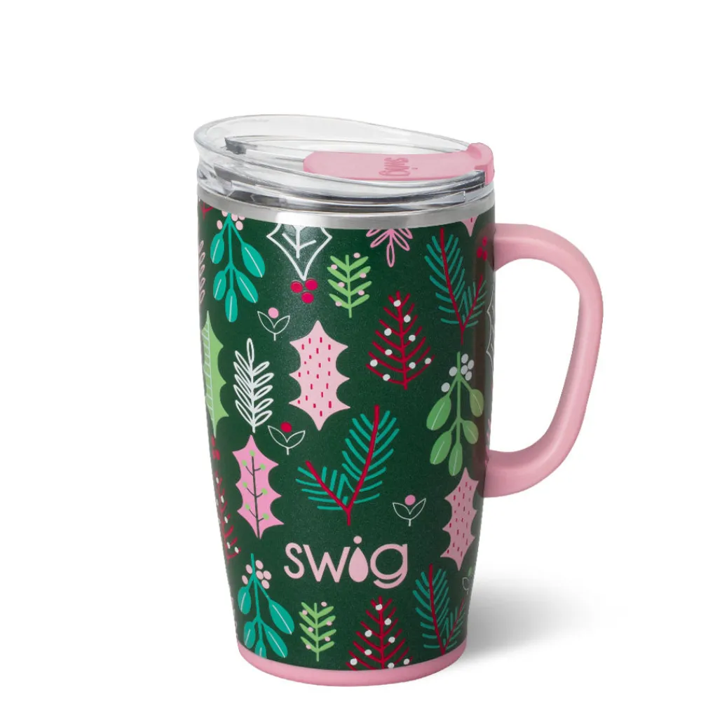 Swig Life Travel Mugs|Merry Mistletoe^Merry Mistletoe Travel Mug 18oz
