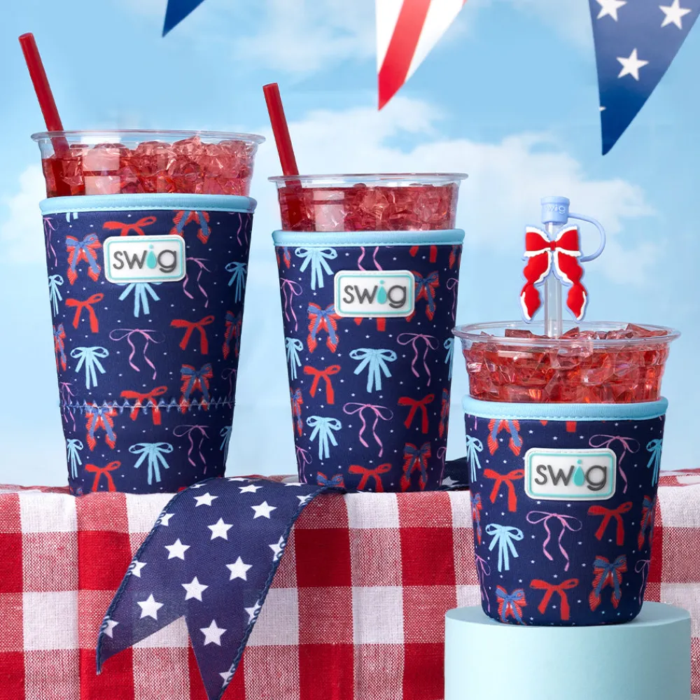 Swig Life Drink Coolies New Sizes!|Miss Independence^Miss Independence Medium Iced Cup Coolie