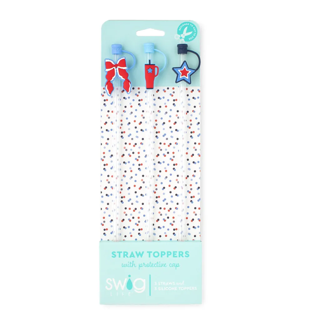 Swig Life Lids, Straws + More|Miss Independence^Miss Independence Straw Topper Set