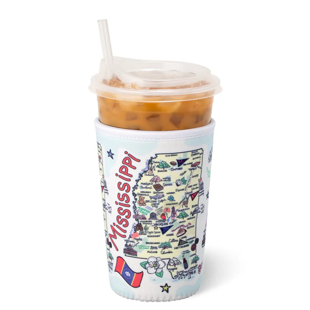 Swig Life Drink Coolies New Sizes!^Mississippi Medium Iced Cup Coolie
