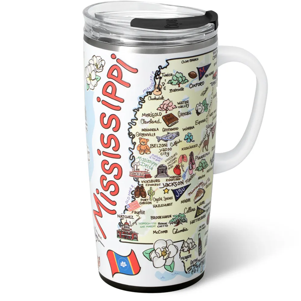 Swig Life Travel Mugs^Mississippi Travel Mug 22oz