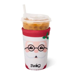 Swig Life Drink Coolies New Sizes!|Mr. Claus^Mr. Claus Medium Iced Cup Coolie