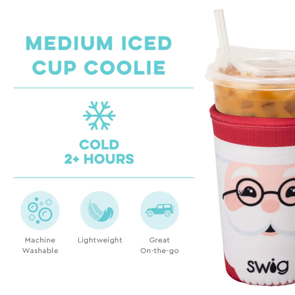 Swig Life Drink Coolies New Sizes!|Mr. Claus^Mr. Claus Medium Iced Cup Coolie