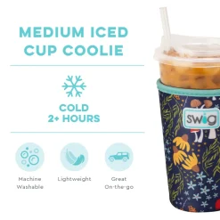 Swig Life Drink Coolies New Sizes!^Mushroom Meadow Large Iced Cup Coolie