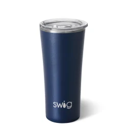 Swig Life Tumblers New Sizes!|Solids^Navy Blue Stainless Steel Tumbler (22oz) -
