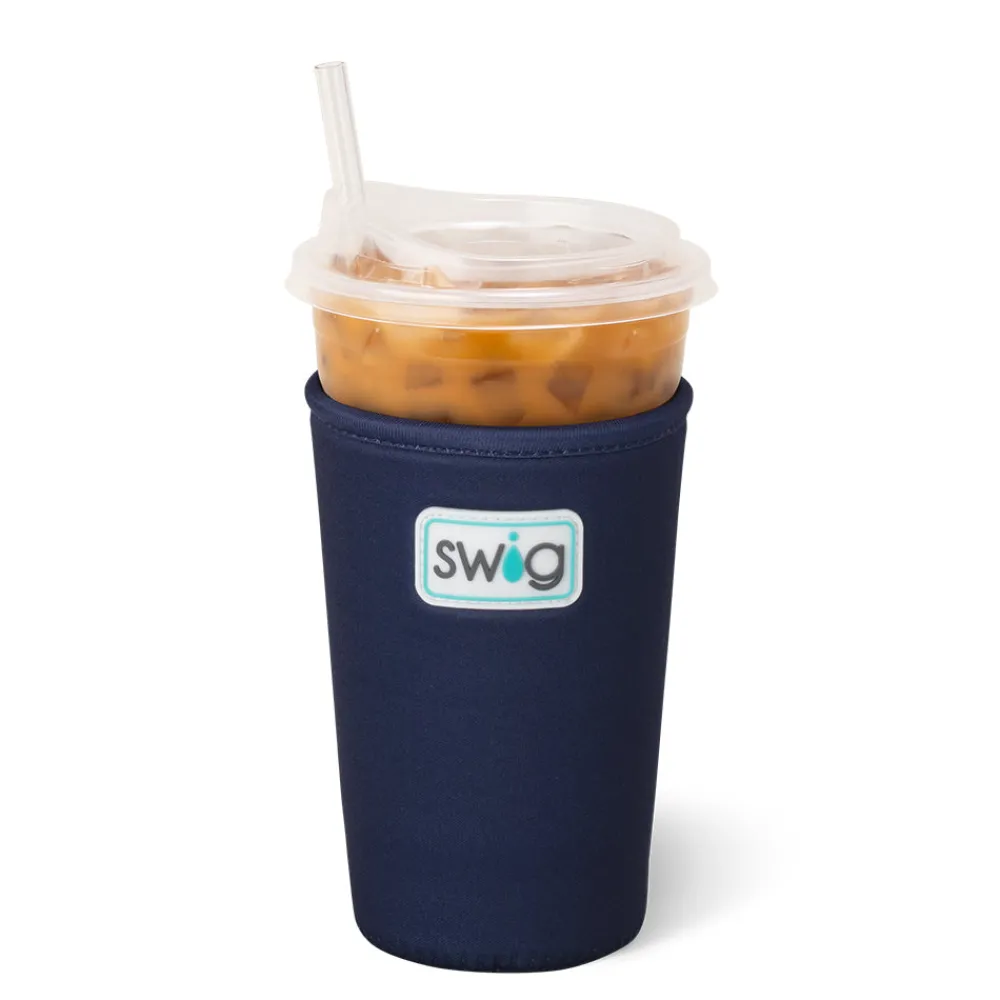 Swig Life Drink Coolies New Sizes!|Gameday^Navy Medium Iced Cup Coolie