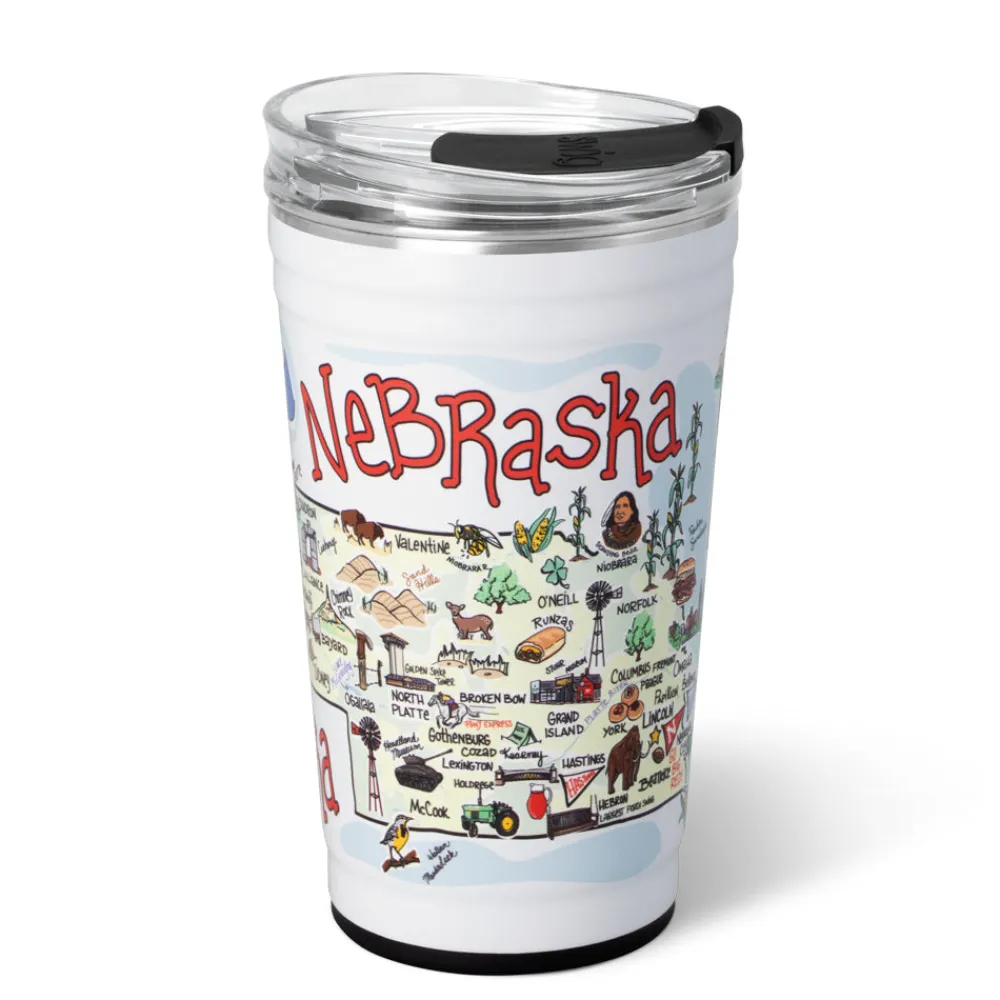 Swig Life Tumblers New Sizes!^Nebraska Party Cup 24oz