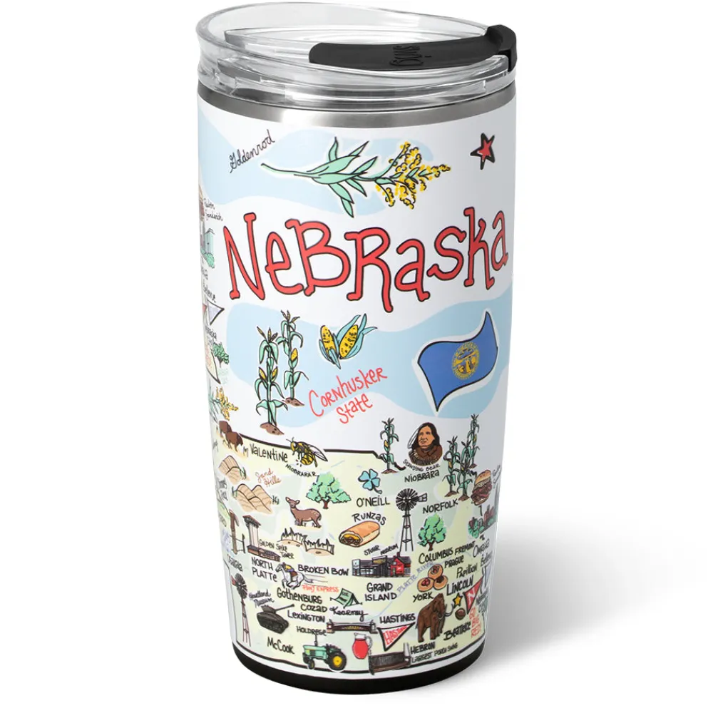 Swig Life Tumblers New Sizes!^Nebraska Tumbler 22oz