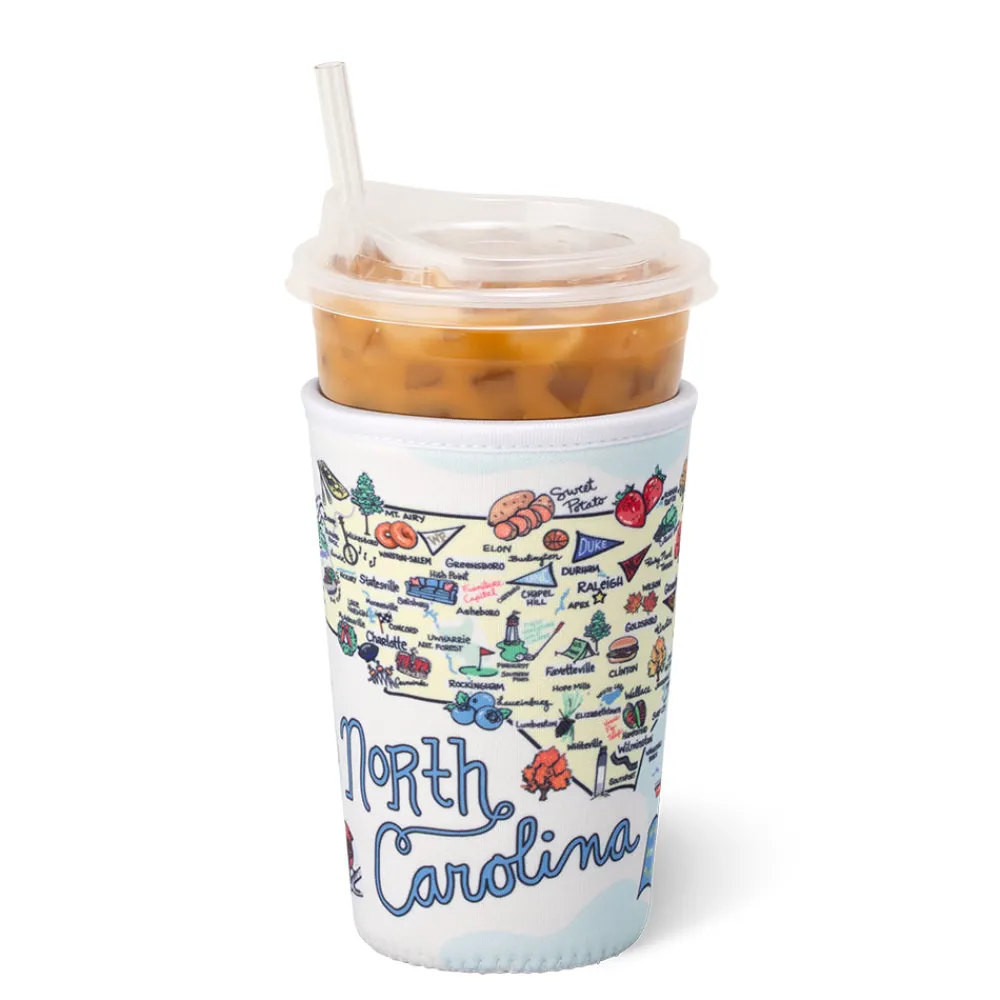 Swig Life Drink Coolies New Sizes!^North Carolina Medium Iced Cup Coolie