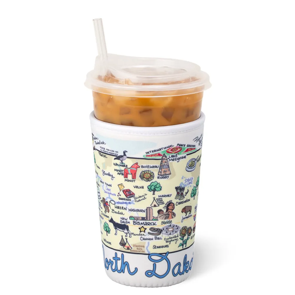 Swig Life Drink Coolies New Sizes!^North Dakota Medium Iced Cup Coolie