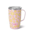 Swig Life Travel Mugs|Oh Happy Day^Oh Happy Day 18oz Travel Mug W/ Handle -