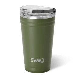 Swig Life Tumblers New Sizes!|Solids^Olive Green 24oz Insulated Party Cup -