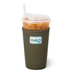 Swig Life Drink Coolies New Sizes!|Gameday^Olive Medium Iced Cup Coolie